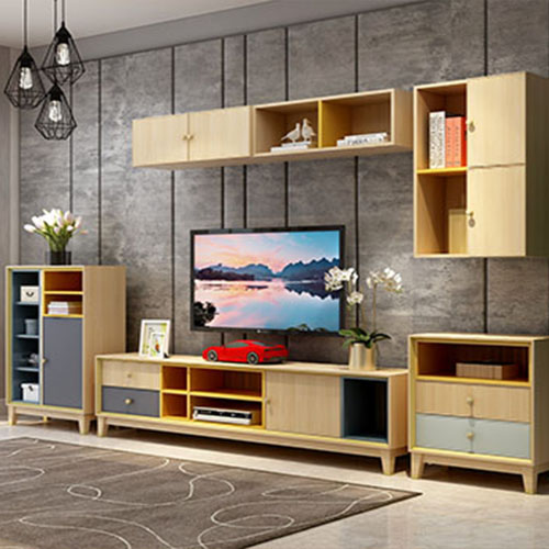 华铝家居客厅系列产品全铝电视柜